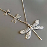 Dragonfly Pendant Necklace Charm Chain Necklaces Party Statement Jewelry