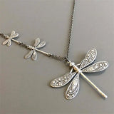 Dragonfly Pendant Necklace Charm Chain Necklaces Party Statement Jewelry