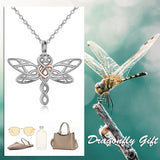 Dragonfly Urn Necklace for Ashes Celtic Jewelry Cremation Pendant