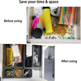 Drawer Organizer Trays Storage Box for Kitchen Bedroom Bathroom