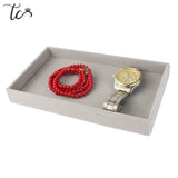Velvet Jewelry Storage Tray Ring Bracelet Earring Holder Organizer