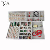 Velvet Jewelry Storage Tray Ring Bracelet Earring Holder Organizer
