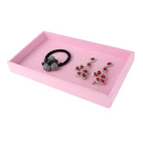 Velvet Jewelry Storage Tray Ring Bracelet Earring Holder Organizer