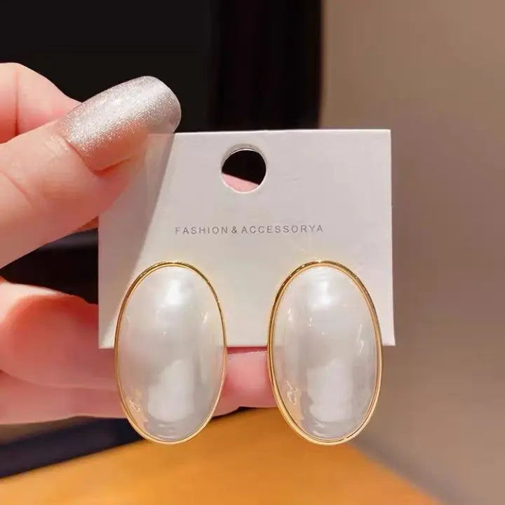 Vintage Pearls Stud Earrings Sweet Hot Jewelry