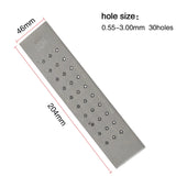 Metal Wire Draw Plate Jewelry Making Tools Rectangle Holes