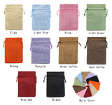 Burlap Drawstring Gift Bags 10Pcs Wedding Jewelry Packaging with Candy Bag