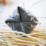 Embroidered Floral Jewelry Storage Bag Drawstring Pouch Organizer