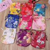 Chinese Flower Embroidery Jewelry Bag Organizer