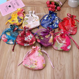Chinese Flower Embroidery Jewelry Bag Organizer