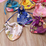 Chinese Flower Embroidery Jewelry Bag Organizer