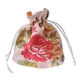 Chinese Flower Embroidery Jewelry Bag Organizer
