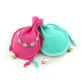 Velvet Bag Calabash Jewelry Pouch Earrings Necklace Rings Storage