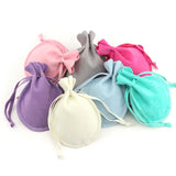 Velvet Bag Calabash Jewelry Pouch Earrings Necklace Rings Storage