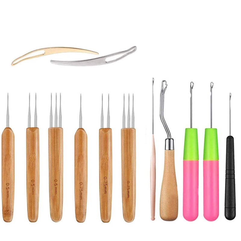 Dreadlock Crochet Hooks Set for Braid Hair & Crafts