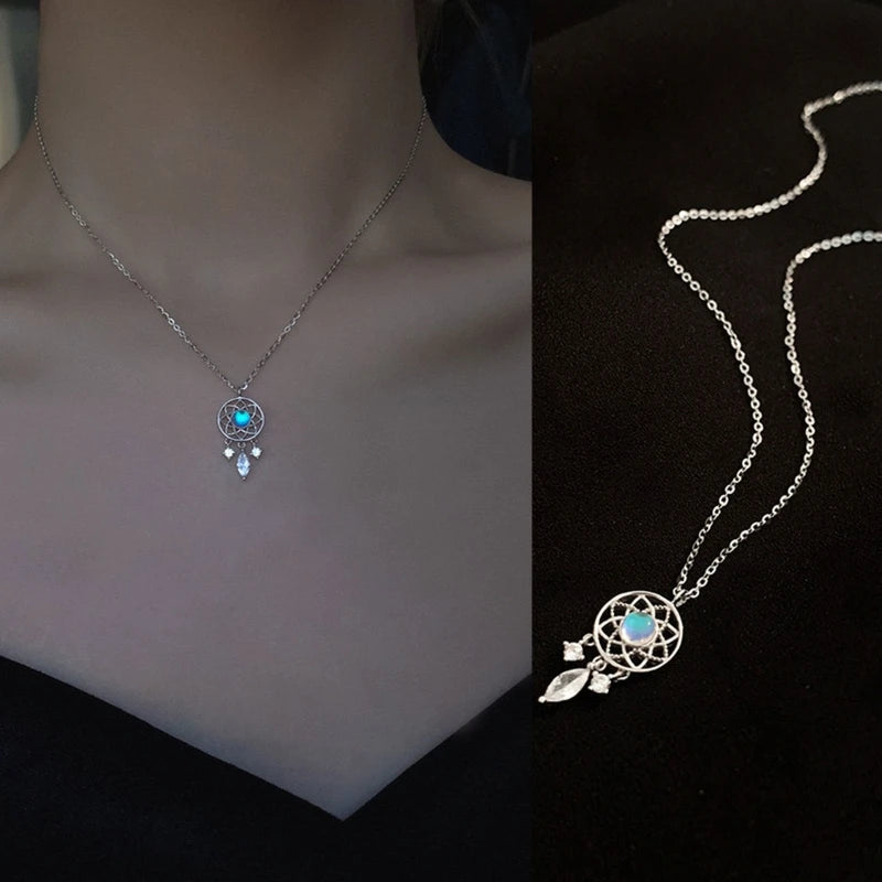 Dream Catcher Charm Pendants Clavicle Chain Necklace