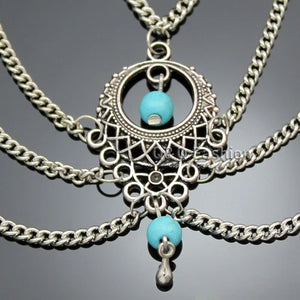 Dream Catcher Drape Chain Bangle Bracelet Armband Upper Arm Cuff