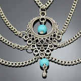Dream Catcher Drape Chain Bangle Bracelet Armband Upper Arm Cuff