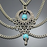 Dream Catcher Drape Chain Bangle Bracelet Armband Upper Arm Cuff
