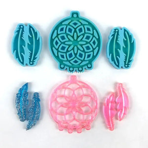 Feather Earrings Resin Mold DIY Crafts Casting Tools