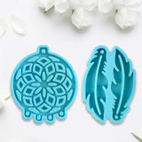 Feathers Earrings Epoxy Resin Mold Jewelry Pendant Silicone Mould