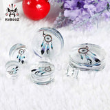 Dream Catcher Logo Style Ear Piercing Tunnels Plugs Acrylic Expanders