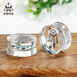 Dream Catcher Logo Style Ear Piercing Tunnels Plugs Acrylic Expanders