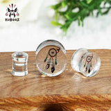 Dream Catcher Logo Style Ear Piercing Tunnels Plugs Acrylic Expanders