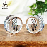Dream Catcher Logo Style Ear Piercing Tunnels Plugs Acrylic Expanders