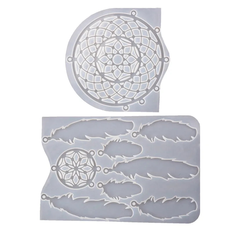 Dream Catcher Mirror Silicone Mold DIY Epoxy Resin Molds