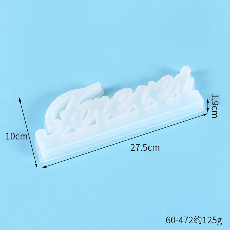 Dream Forever Letters Silicone UV Resin Mold