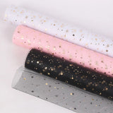 Star Moon Yarn Wrapping Paper Fresh Flowers Bouquet Decor