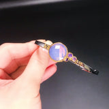 DC1989 Thin Daily Bracelet Pink Purple Zircon WB1227