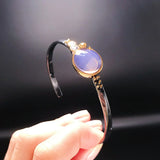 DC1989 Thin Daily Bracelet Pink Purple Zircon WB1227