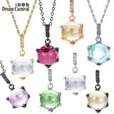 DC1989 Special Shape Pendant Necklace Women Zircon Pretty Ins Love Party Bijoux