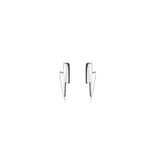 925 Sterling Silver Lightning Stud Earrings Women Ear Jewelry