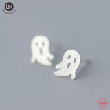 Sterling Silver Brushed Ghost Stud Earrings Party Jewelry SMT679