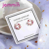 925 Sterling Silver Cubic Zircon Circle Earrings for Women