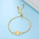 Hollow Evil Eye Bracelet Stainless Steel Jewelry Gift