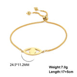 Hollow Evil Eye Bracelet Stainless Steel Jewelry Gift