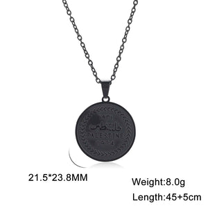 Vintage Men's Stainless Steel Necklace Pendant Choker
