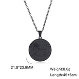 Vintage Men's Stainless Steel Necklace Pendant Choker