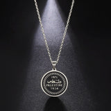 Vintage Men's Stainless Steel Necklace Pendant Choker