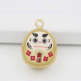 Cartoon Daruma Jingle Bell Charms Necklace Gift
