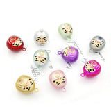 Cartoon Daruma Jingle Bell Charms Necklace Gift