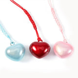 Heart Sakura Close Jingle Bell Charm Pendant - Kids Bag Gift