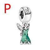 Dangle Charm Bead Fit Snake Chain Bracelet Bangle