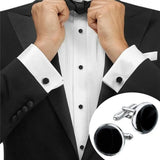 Men's Business Cufflinks Set for Wedding Tuxedo Shirt