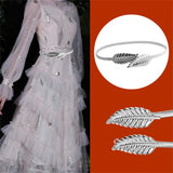 Golden Leaf Belt For Dresses Women's Metal Belt Stylish Waist Chain Stunning