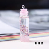 10pcs Drift Bottle Pendant with Dried Flower Charm Resin Cabochons