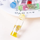 10pcs Drift Bottle Pendant with Dried Flower Charm Resin Cabochons
